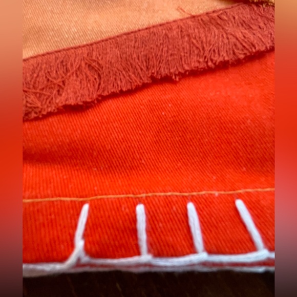 NEW Anthropologie Sunscape Dish Kitchen Towel Sun, Cotton, Embroidered + Fringe - Picture 9 of 10